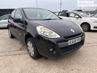 Location: Brentwood - 2009 RENAULT CLIO EXTREME 3 Door Hatchback REG: EA59VYU, Keys: No, MOT Expiry date: 07/06/2026, 1149 Petrol, 5 Speed Manual Petrol, Former Keepers: 4
