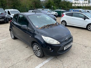 Location: Brentwood - 2011 FORD KA ZETEC 3 Door Hatchback REG: BK61FKX, Keys: No, MOT Expiry date: 27/10/2026, 1242 Petrol, 5 Speed Manual Petrol, Former Keepers: 6