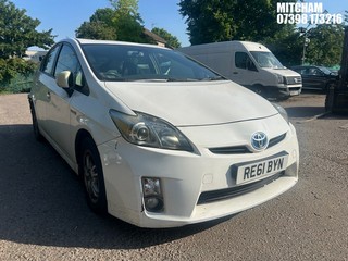 Location: MITCHAM - 2012 TOYOTA PRIUS T3 VVT-I CVT 5 Door Hatchback REG: RE61BYN, 1797cc Hybrid Electric, Variable 1 Speed Auto Petrol/E, Former Keepers: 5, Keys: No, MOT: Expiry date28/02/2027