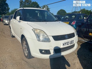 Location: Mitcham - 2010 SUZUKI SWIFT SZ4 5 Door Hatchback REG: HY10UEE, Keys: No, MOT Expiry date: 07/03/2026, 1328 Petrol, 5 Speed Manual Petrol, Former Keepers: 4
