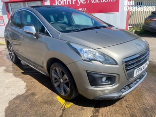 Location: Hull - 2014 PEUGEOT 3008 ALLURE HDI 5 Door Hatchback REG: FP14AXR, Keys: No, MOT Expiry date: 25/03/2026, 1560 Diesel, 6 Speed Manual Diesel, Former Keepers: 3