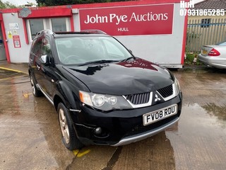 Location: Hull - 2008 MITSUBISHI OUTLANDER WARRIOR DI-D Estate REG: FV08RDU, Keys: No, MOT Expiry date: 02/05/2024, 1968 Diesel, 6 Speed Manual Diesel, Former Keepers: 4