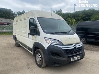 Location: Leeds - 2019 CITROEN RELAY 35 HVY L4H2 ENT BHD PANEL VAN REG: CN69MHA, 2200cc DIESEL, 6 SPEED MANUAL DIESEL, Former Keepers: 0, Keys: Yes, MOT Expiry date: 20-09-2023