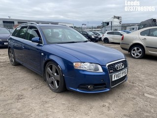 Location: Leeds - 2007 AUDI A4 AVANT S LINE TDI AUTO Estate REG: FV07PYG, Keys: No, MOT Expiry date: 27-10-2025, 1968 Diesel, Variable 1 Speed Auto Diesel, Former Keepers: 8