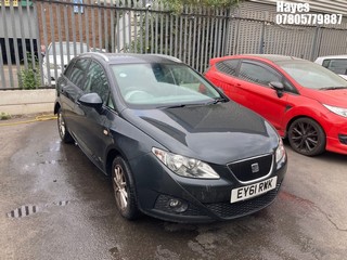 Location: Hayes - 2011 SEAT IBIZA SE COPA CR TDI ECOM Estate REG: EY61RWK, Keys: No, MOT Expiry date: 20/03/2026, 1199 Diesel, 5 Speed Manual Diesel, Former Keepers: 5