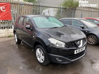 Location: Hayes - 2011 NISSAN QASHQAI ACENTA DCI 5 Door Hatchback REG: WJ61WVT, Keys: No, MOT Expiry date: 05/04/2024, 1461 Diesel, 6 Speed Manual Diesel, Former Keepers: 5