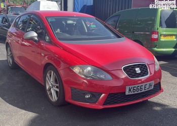 Location: Stapleford - 2012 SEAT LEON FR CR TDI 5 Door Hatchback REG: K666EJH, Keys: Yes, MOT Expiry date: 01/07/2026, 1968 Diesel, 5 Speed Manual Diesel, Former Keepers: 3