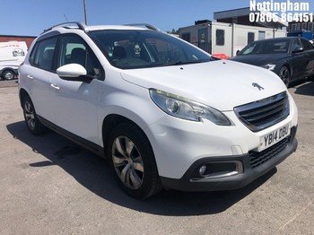 Location: Nottingham - 2014 PEUGEOT 2008 ACTIVE E-HDI 5 DOOR HATCHBACK REG: YB14DBU, 1560cc DIESEL, 5 SPEED MANUAL DIESEL, Former Keepers: 2, Keys: Yes, MOT Expiry date: 27/09/2025