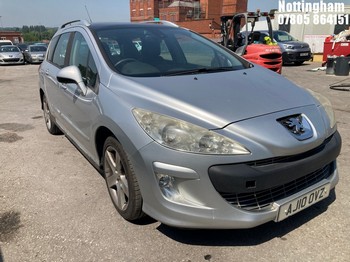 Location: Nottingham - 2010 PEUGEOT 308 SPORT SW HDI 110 ESTATE REG: AJ10OVZ, 1560cc DIESEL, 6 SPEED MANUAL DIESEL, Former Keepers: 6, Keys: Yes, MOT Expiry date: 14/04/2026