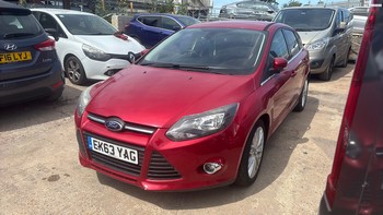 Location: Erith - 2013 FORD FOCUS ZETEC TURBO 5 Door Hatchback REG: EK63YAG, Keys: Yes, MOT Expiry date: 04/03/2026, 999 CC Petrol, 6 Speed Manual Petrol, Former Keepers: 3