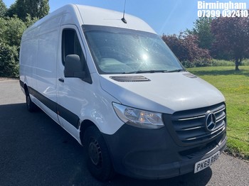 Location: Birmingham - 2019 MERCEDES BENZ SPRINTER 314 CDI PANEL VAN REG: PK69RBO, 2143CC DIESEL, 6 SPEED MANUAL DIESEL, Former Keepers: 4, Keys: Yes, MOT Expiry date: 10/03/2027
