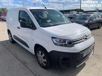 Location: Belvedere - 2020 CITROEN BERLINGO 1000 EN-PRISE BH Panel Van REG: YA69ZRZ, Keys: Yes, MOT Expiry date: 15.11.2025, 1500 Diesel, 5 Speed Manual Diesel, Former Keepers: 2