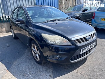 Location: Belvedere - 2010 FORD FOCUS ZETEC 100 5 Door Hatchback REG: WP60AFK, Keys: Yes, MOT Expiry date: 01/06/2026, 1596 Petrol, 5 Speed Manual Petrol, Former Keepers: 4
