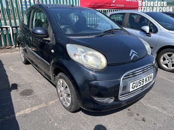 Location: Belvedere - 2009 CITROEN C1 VTR 3 Door Hatchback REG: GU59KXH, Keys: No, MOT Expiry date: 19/09/2024, 998 Petrol, 5 Speed Manual Petrol, Former Keepers: 2