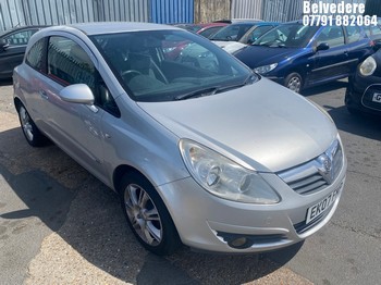 Location: Belvedere - 2007 VAUXHALL CORSA DESIGN AUTO 3 Door Hatchback REG: EK07FMP, Keys: No, MOT Expiry date: 30.11.2026, 1364 Petrol, 5 Speed Auto Petrol, Former Keepers: 7