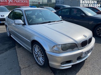 Location: Belvedere - 2001 BMW 330 CI SPORT Coupe REG: Y218DMD, Keys: No, MOT Expiry date: 21.03.2026, 2979 Petrol, 5 Speed Manual Petrol, Former Keepers: 3