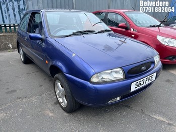 Location: Belvedere - 1998 FORD FIESTA ZETEC 3 Door Hatchback REG: S63FFE, Keys: No, MOT Expiry date: 20.05.2026, 1242 Petrol, 5 Speed Manual Petrol, Former Keepers: 4