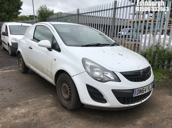Location: Edinburgh - 2014 VAUXHALL CORSA CDTI ECOFLEX Car Derived Van REG: DN64VLO, Keys: No, MOT Expiry date: 09/06/2026, 1248 Diesel, 5 Speed Manual Diesel, Former Keepers: 4