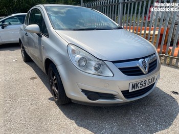 NOTE: ATF Registered Buyers ONLY - Location: Manchester - 2009 VAUXHALL CORSA ACTIVE 3 Door Hatchback REG: MK59GXW, 1229 Petrol, 5 Speed Manual Petrol, Former Keepers: 4, Keys: No
