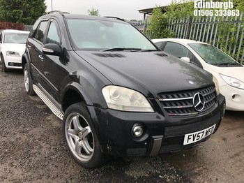 Location: Edinburgh - 2007 MERCEDES ML 320 CDI SE AUTO Estate REG: FV57WFD, Keys: No, MOT Expiry date: 18/10/2023, 2987 Diesel, 7 Speed Auto Diesel, Former Keepers: 12