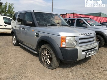 Location: Edinburgh - 2005 LAND ROVER DISCOVERY 3 TDV6 Estate REG: DA05LHB, Keys: No, MOT Expiry date: 17/04/2025, 2720 Diesel, 6 Speed Manual Diesel, Former Keepers: 8