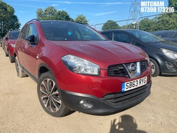 Location: Mitcham - 2014 NISSAN QASHQAI 360 DCI 5 Door Hatchback REG: SB63RYG, Keys: No, MOT Expiry date: 29/04/2025, 1461 Diesel, 6 Speed Manual Diesel, Former Keepers: 3