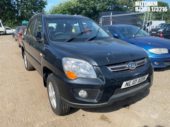 Location: Mitcham - 2010 KIA SPORTAGE XE 2WD Estate REG: NL10XDN, Keys: No, MOT Expiry date: 31/08/2026, 1975 Petrol, 5 Speed Manual Petrol, Former Keepers: 3