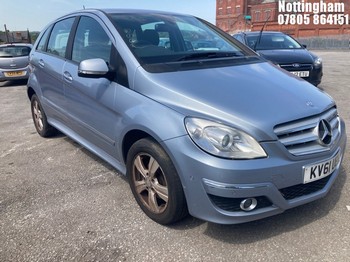 Location: Nottingham - 2011 MERCEDES-BENZ B160 SE CVT MPV REG: KV61UEH, Keys: No, MOT Expiry date: 22/05/2026, 1498 Petrol, Variable Speed Auto Petrol, Former Keepers: 4