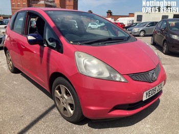 Location: Nottingham - 2009 HONDA JAZZ I-VTEC ES 5 Door Hatchback REG: YE09ZZL, Keys: No, MOT Expiry date: 21/06/2026, 1339 Petrol, 5 Speed Manual Petrol, Former Keepers: 8