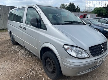 Location: Peterborough - 2006 MERCEDES VITO 111 CDI LONG Van With Side Windows REG: DE06RDY, Keys: No, MOT Expiry date: 19/05/2027, 2148 Diesel, AUTO, Former Keepers: 9