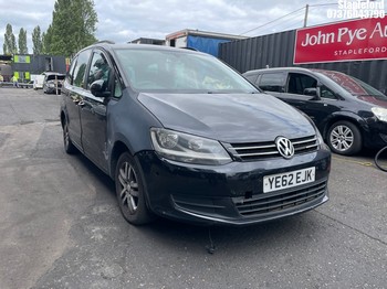 Location: Stapleford - 2012 VOLKSWAGEN SHARAN S BLUEMOTION TDI S MPV REG: YE62EJK, Keys: Yes, MOT Expiry date: 21/11/2026, 1968 Diesel, 6 Speed Semi Auto Diesel, Former Keepers: 3