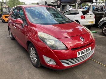 Location: Stapleford - 2010 RENAULT GSCENIC PRIVILEGE T-T DCI MPV REG: MV60NRY, Keys: Yes, MOT Expiry date: 03/11/2026, 1461 Diesel, 6 Speed Manual Diesel, Former Keepers: 3