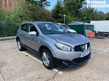 Location: Brentwood - 2013 NISSAN QASHQAI ACENTA DCI 5 Door Hatchback REG: VU13LVJ, Keys: No, MOT Expiry date: 21.12.2026, 1461 Diesel, 6 Speed Manual Diesel, Former Keepers: 7
