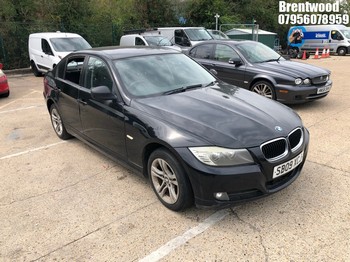 Location: Brentwood - 2009 BMW 318D ES 4 Door Saloon REG: SB09XCJ, Keys: No, MOT Expiry date: 02/06/2026, 1995 Diesel, 6 Speed Manual Diesel, Former Keepers: 9