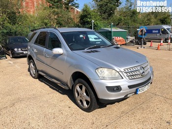 Location: Brentwood - 2007 MERCEDES ML280 ED-S CDI 4-MATIC Estate REG: KS07ZDG, Keys: No, MOT Expiry date: 23/09/2024, 2987 Diesel, 7 Speed Auto Diesel, Former Keepers: 8