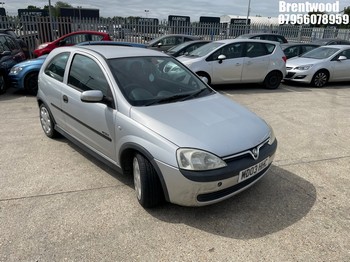 Location: Brentwood - 2003 VAUXHALL CORSA ELEGANCE 16V 3 Door Hatchback REG: MD03HHC, Keys: No, MOT Expiry date: 11/09/2025, 1199 Petrol, 5 Speed Manual Petrol, Former Keepers: 6