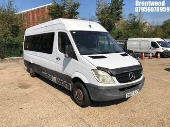 Location: Brentwood - 2007 MERCEDES SPRINTER 315 CDI LWB Minibus REG: DK07BJZ, Keys: No, MOT Expiry date: 08.04.2026, 2148 Diesel, 6 Speed Manual Diesel, Former Keepers: 4