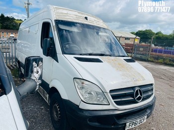 Location: Plymouth - 2011 MERCEDES-BENZ SPRINTER 313 CDI Panel Van REG: FP61OCF, Keys: No, MOT Expiry date: 26/05/2026, 2143 Diesel, 6 Speed Manual Diesel, Former Keepers: 12