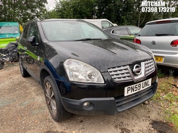 Location: Mitcham - 2009 NISSAN QASHQAI N-TEC DCI 5 Door Hatchback REG: PN59UNL, Keys: No, MOT Expiry date: 27/10/2025, 1461 Diesel, 6 Speed Manual Diesel, Former Keepers: 5