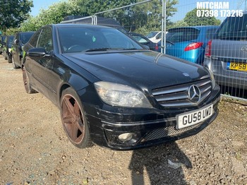 Location: Mitcham - 2008 MERCEDES-BENZ CLC180 KOMP SPORT Coupe REG: GU58UWD, Keys: No, MOT Expiry date: 29/11/2025, 1796 Petrol, 6 Speed Manual Petrol, Former Keepers: 14
