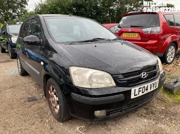 Location: Mitcham - 2004 HYUNDAI GETZ CDX AUTO 5 Door Hatchback REG: LF04VYU, Keys: No, MOT Expiry date: 13/03/2026, 1341 Petrol, 4 Speed Auto Petrol, Former Keepers: 4