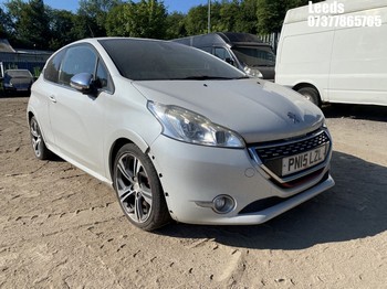 Location: Leeds - 2015 PEUGEOT 208 GTI THP 3 Door Hatchback REG: PN15LZL, Keys: No, MOT Expiry date: 17-12-2026, 1598 Petrol, 6 Speed Manual Petrol, Former Keepers: 3