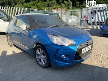 Location: Leeds - 2013 CITROEN DS3 DSTYLE E-HDI 3 Door Hatchback REG: KS13YLY, Keys: No, MOT Expiry date: 23-06-2026, 1560 Diesel, 5 Speed Manual Diesel, Former Keepers: 4