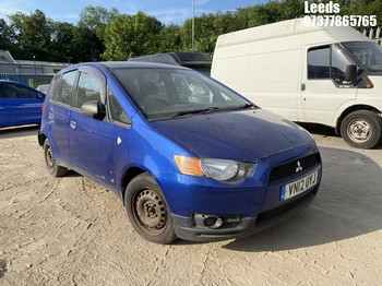 Location: Leeds - 2012 MITSUBISHI COLT CZ1 5 Door Hatchback REG: VN12UYJ, Keys: No, MOT Expiry date: 21-01-2025, 1124 Petrol, 5 Speed Manual Petrol, Former Keepers: 4