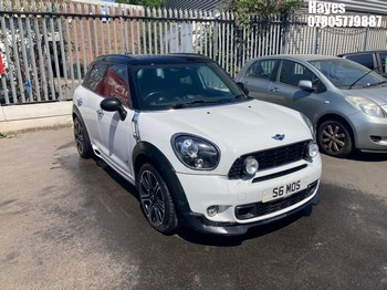 Location: Hayes - 2013 MINI COUNTRYMAN COOPER S ALL4 5 Door Hatchback REG: S6MOS, Keys: Yes, MOT Expiry date: 15/12/2025, 1598 Petrol, 6 Speed Manual Petrol, Former Keepers: 1