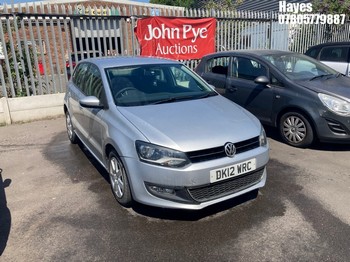 Location: Hayes - 2012 VOLKSWAGEN POLO SEL TDI 90 5 Door Hatchback REG: DK12WRC, Keys: No, MOT Expiry date: 26/02/2027, 1598 Diesel, 5 Speed Manual Diesel, Former Keepers: 9