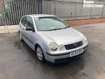 Location: Hayes - 2004 VOLKSWAGEN POLO TWIST 3 Door Hatchback REG: KC54RXV, Keys: No, MOT Expiry date: 22/11/2025, 1198 Petrol, 5 Speed Manual Petrol, Former Keepers: 7