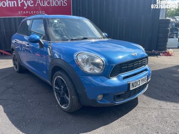 Location: Stapleford - 2013 MINI COUNTRYMAN COOPER SD ALL4 5 Door Hatchback REG: ND13YHS, Keys: No, MOT Expiry date: 11/12/2024, 1995 Diesel, 6 Speed Manual Diesel, Former Keepers: 2