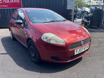 Location: Stapleford - 2007 FIAT GRANDE PUNTO ACTIVE 65 5 Door Hatchback REG: FJ07KFN, Keys: Yes, MOT Expiry date: 29/03/2027, 1242 Petrol, 5 Speed Manual Petrol, Former Keepers: 5