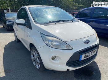 Location: Manchester - 2011 FORD KA TITANIUM 3 Door Hatchback REG: AK11XYN, 1242 Petrol, 5 Speed Manual Petrol, Former Keepers: 3, Keys: No, MOT Expiry date: 28/08/2025